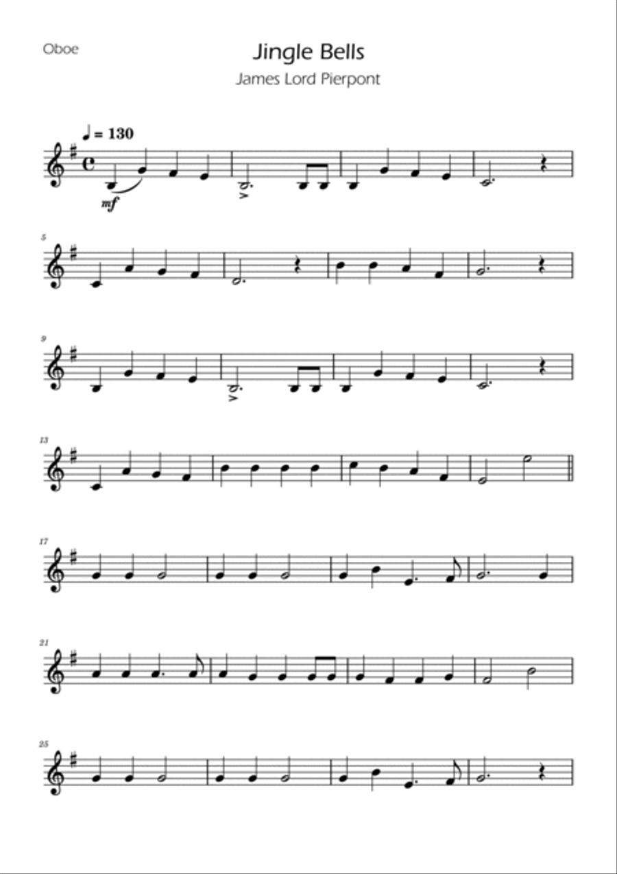 Jingle Bells - Woodwind Quartet Woodwind Quartet scores gallery preview page 6