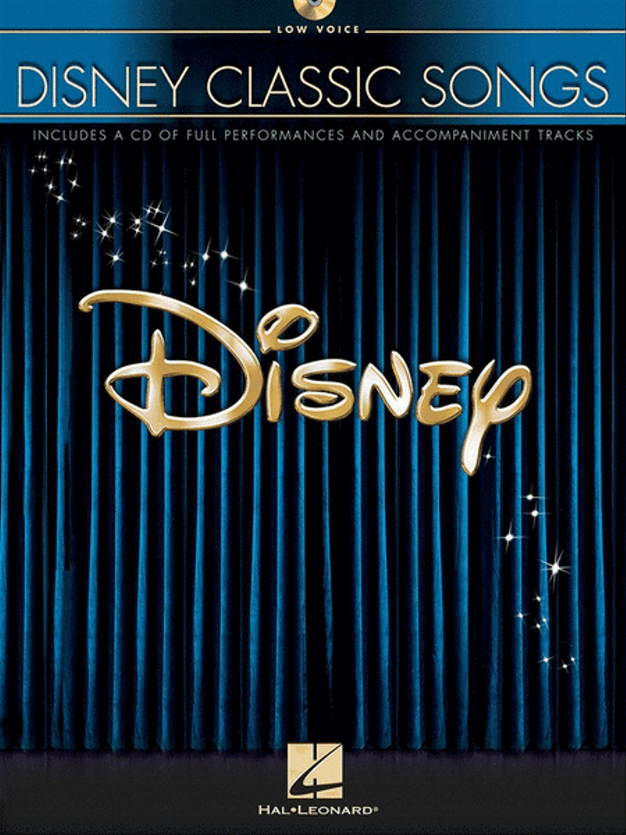 Disney Classic Songs Low Voice Book/CD Low Voice scores gallery preview page 1