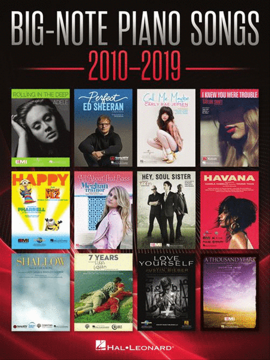 Big-Note Piano Songs 2010-2019 Easy Piano scores gallery preview page 3