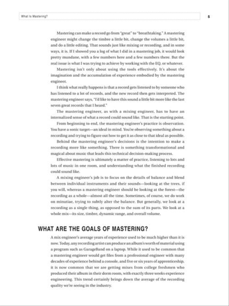 Audio Mastering – Essential Practices CD scores gallery preview page 10
