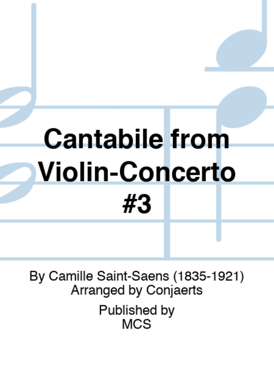 Cantabile from Violin-Concerto #3 Concert Band scores gallery preview page 1