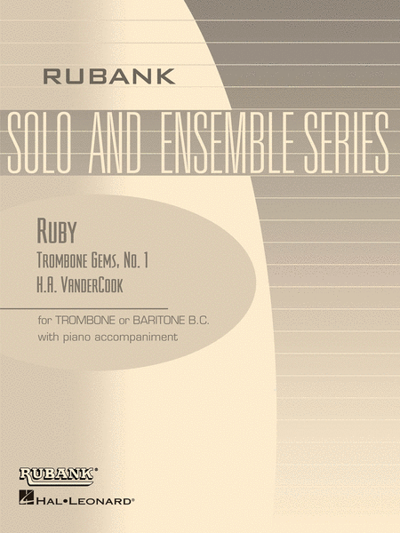 Ruby - Vandercook Trombone Gem Series (With Piano Accompaniment)