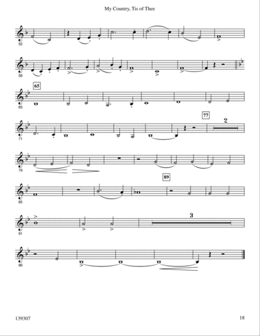 My County Tis Of Thee My County Tis Of Thee Brass Trio scores gallery preview page 19