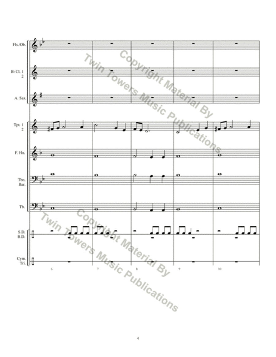 Orion Overture Orion Overture Concert Band scores gallery preview page 5