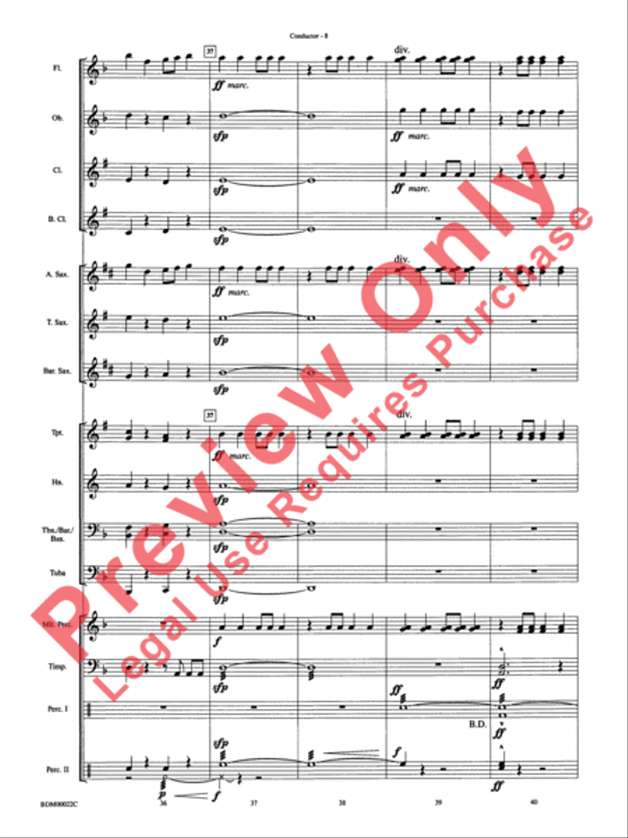 Ancient Moon Concert Band scores gallery preview page 11