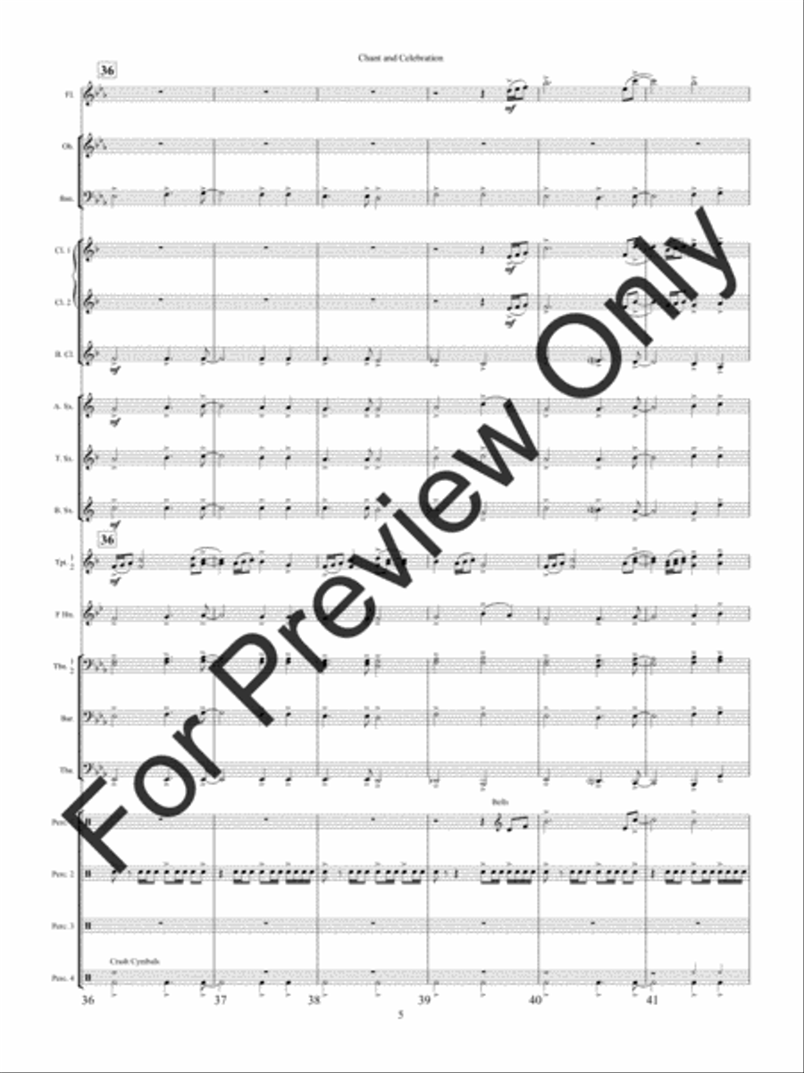Chant and Celebration Concert Band scores gallery preview page 8