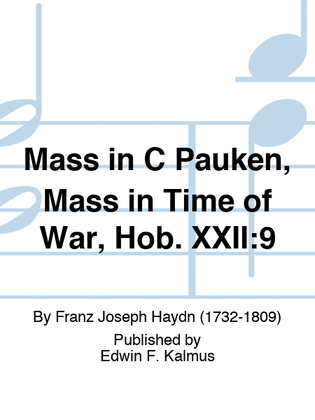 Book cover for Mass in C Pauken, Mass in Time of War, Hob. XXII:9