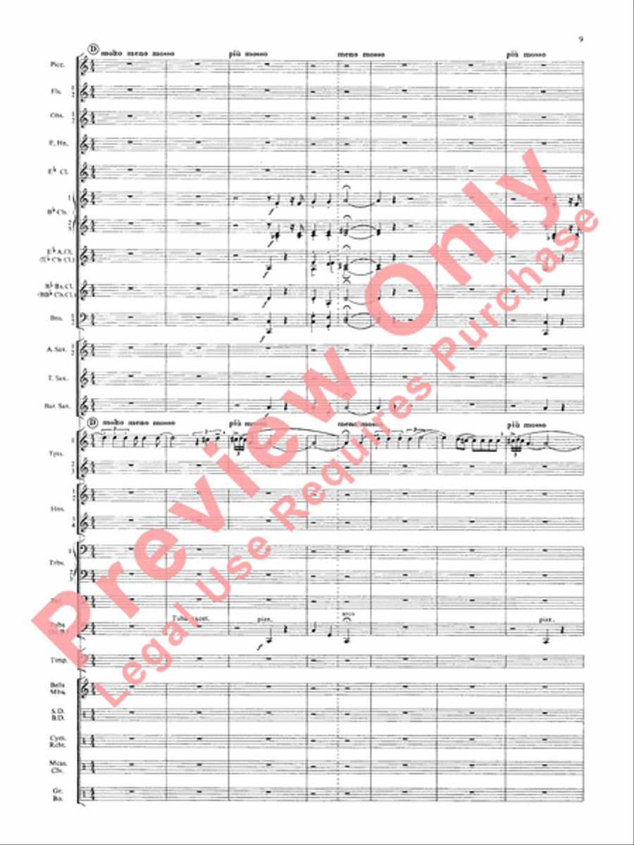 Symphonic Dance No. 3 (Fiesta) Concert Band scores gallery preview page 12