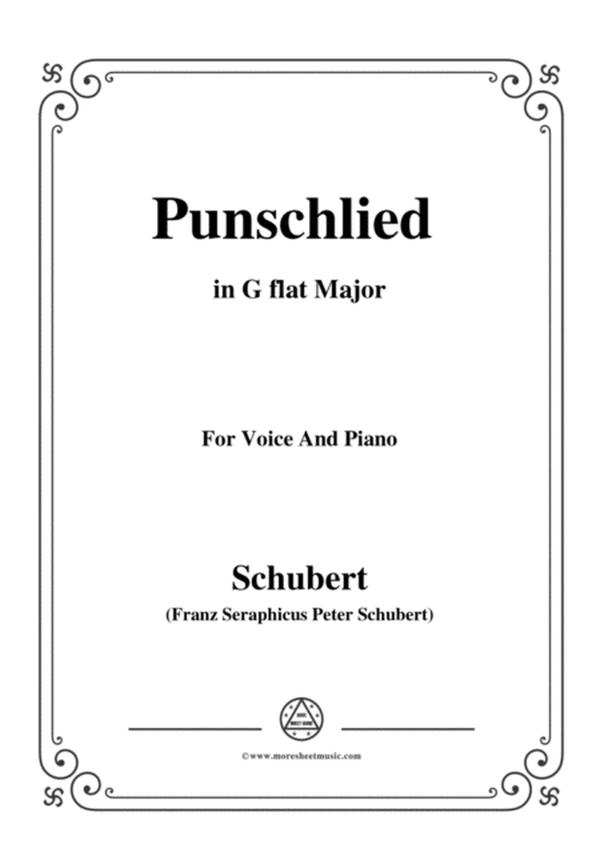 Schubert-Punschlied (duet) in G flat Major,for voice and piano image number null