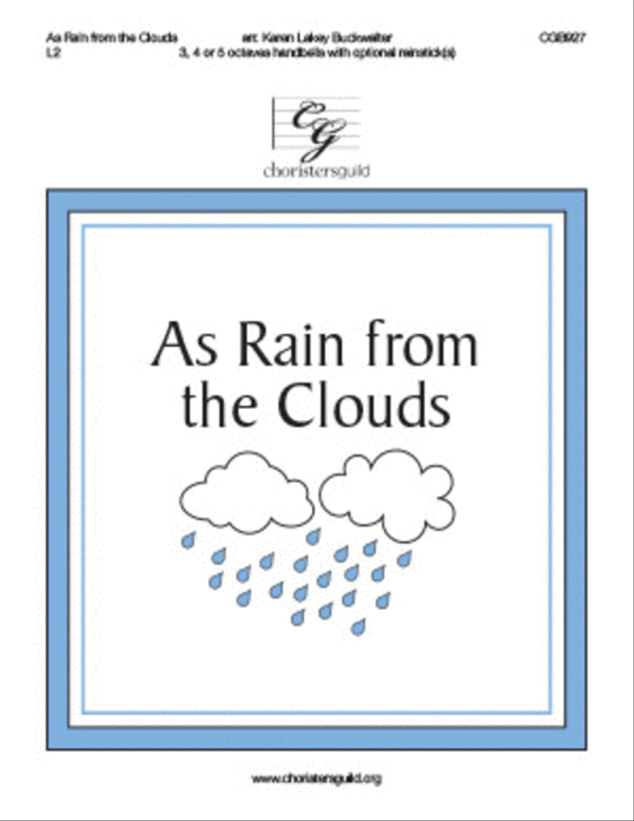 As Rain from the Clouds Handbell Choir scores gallery preview page 1