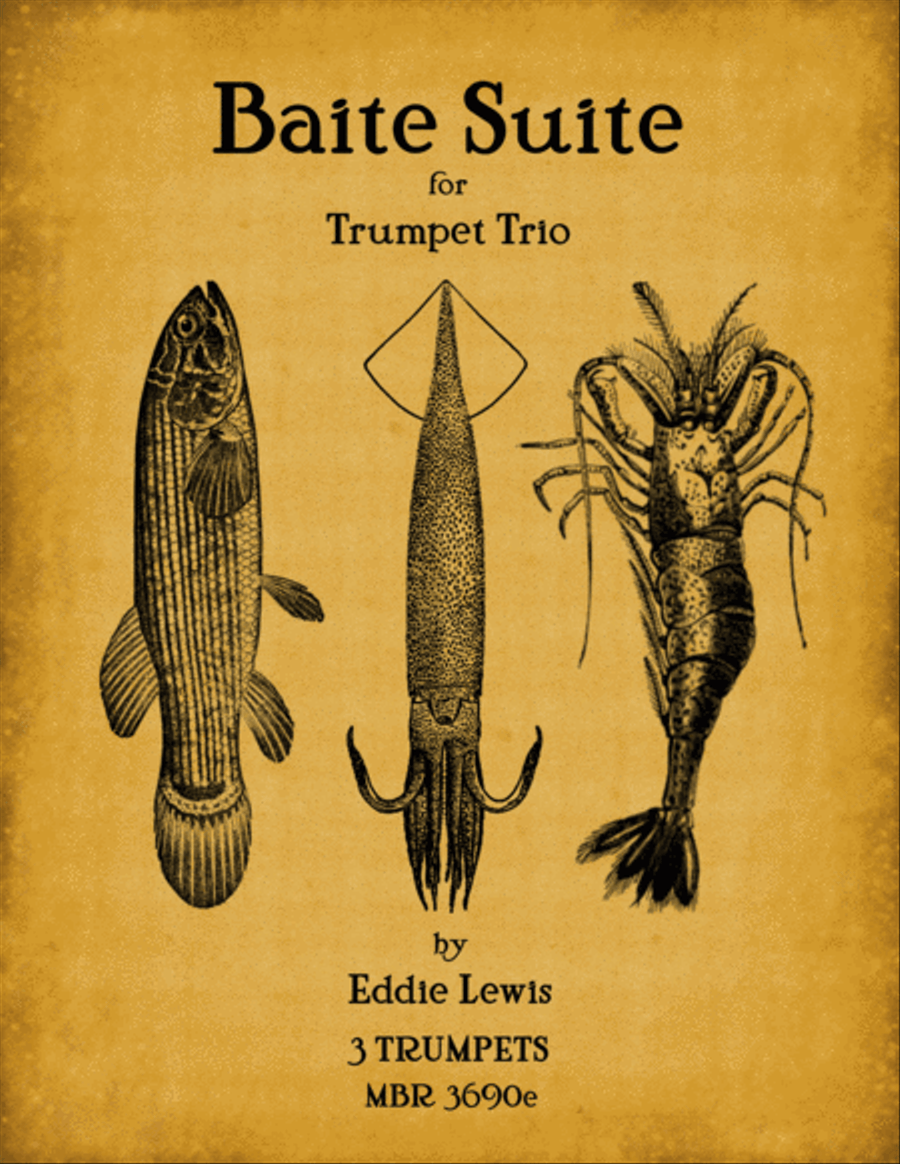 Bait Suite for Trumpet Trio by Eddie Lewis Trumpet Trio scores gallery preview page 1