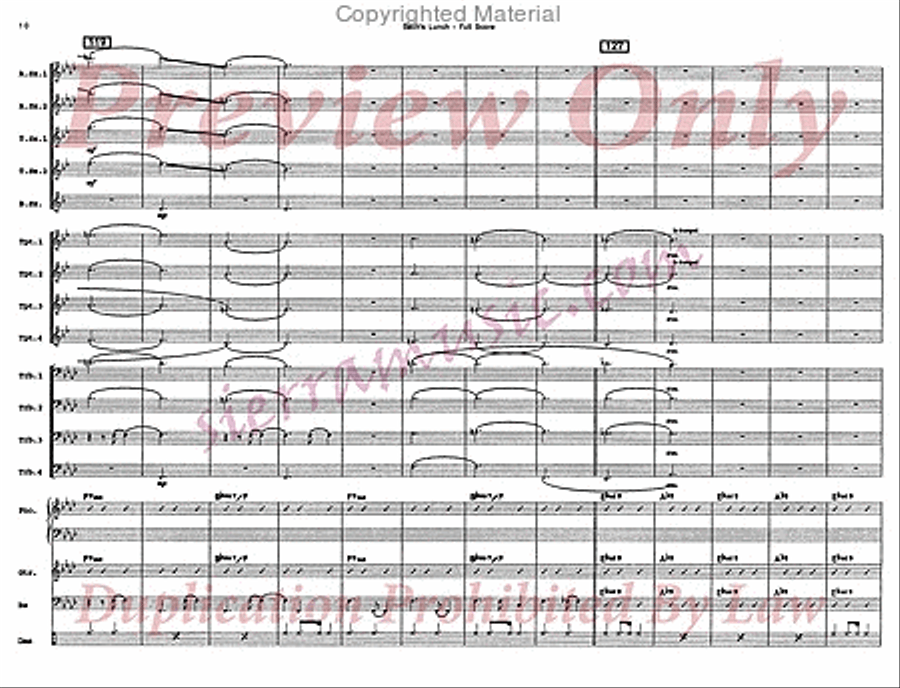 Bach's Lunch Big Band scores gallery preview page 11