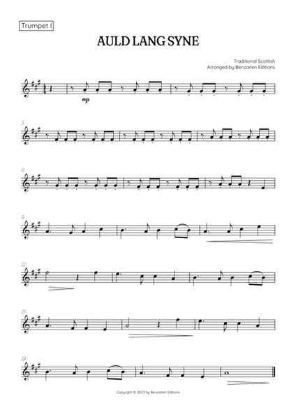 Auld Lang Syne • New Year's Anthem | Brass Quintet sheet music image number null