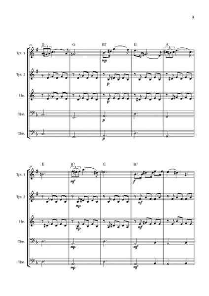 Serenade | Schubert | Brass Quintet | Chords image number null