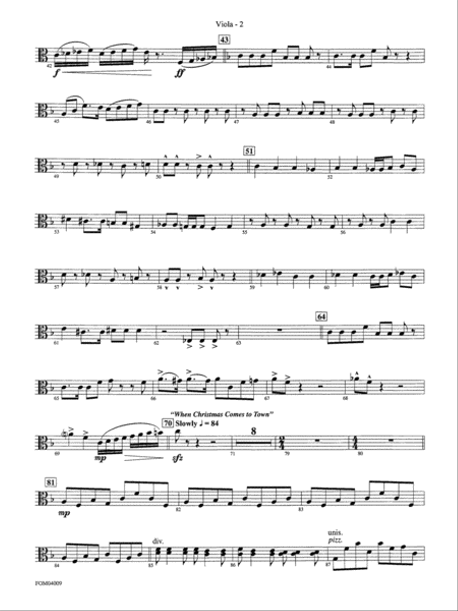 The Polar Express, Concert Suite from: Viola Full Orchestra scores gallery preview page 2