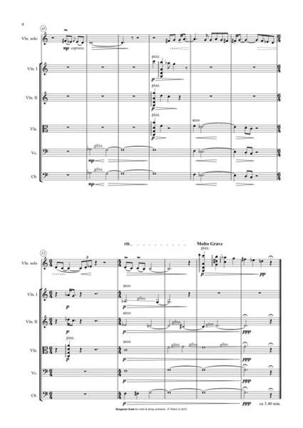 Bulgarian Suite for Violin and 13 Strings - full score image number null