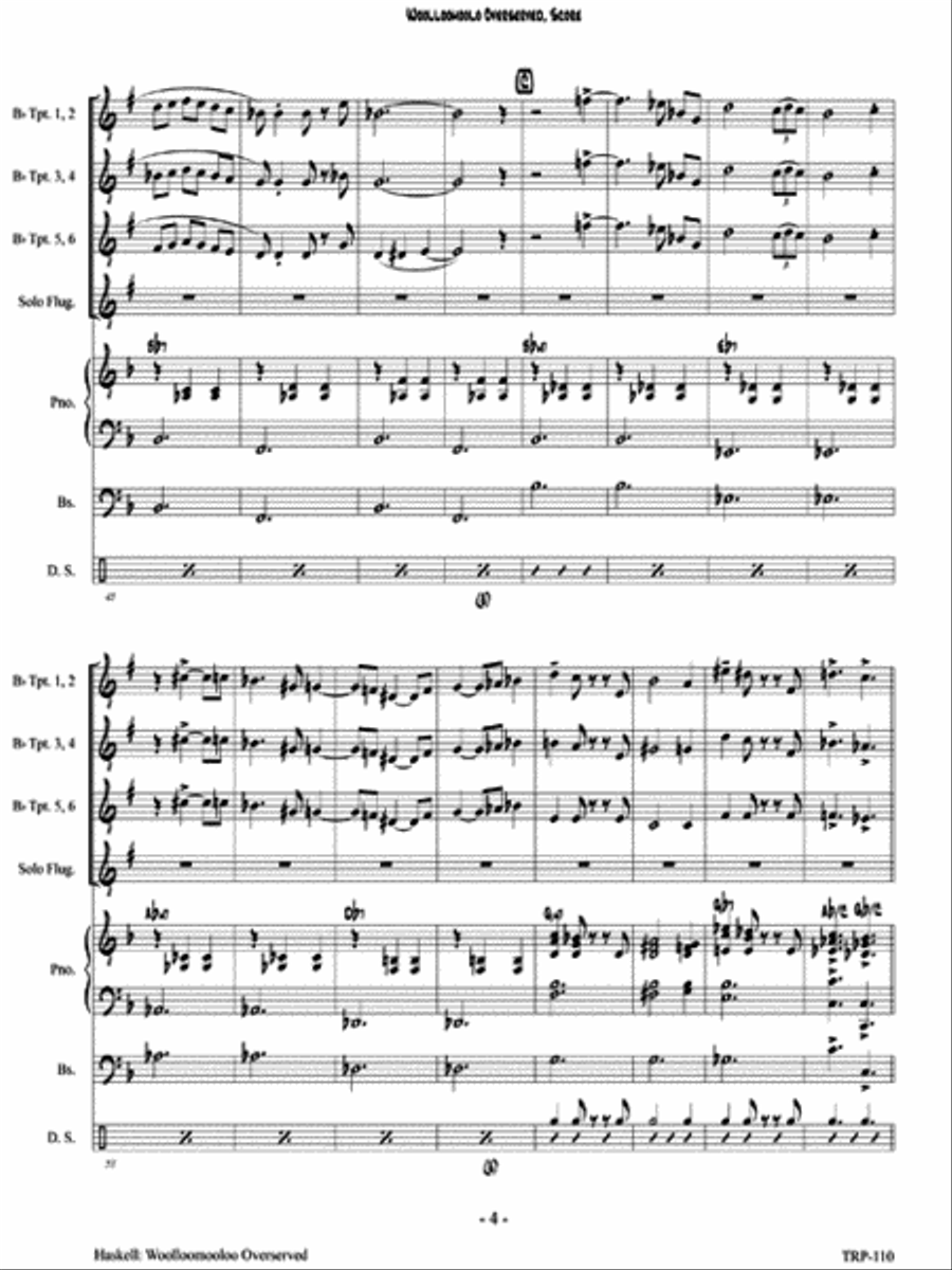 Woolloomooloo Overeserved Small Ensemble scores gallery preview page 5