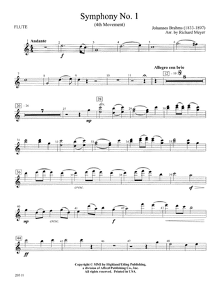 Symphony No. 1 (4th Movement ): Flute