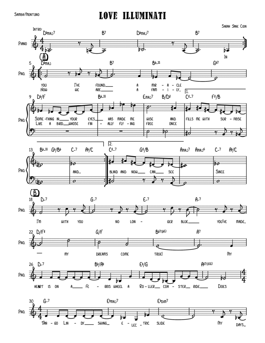 Love Illuminati Love Illuminati Voice scores gallery preview page 1
