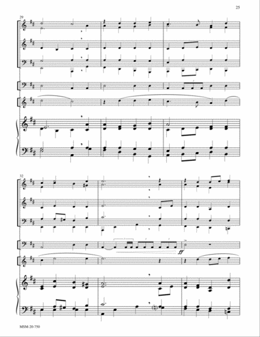 Lead On, O King Eternal (Lancashire) Choir scores gallery preview page 6