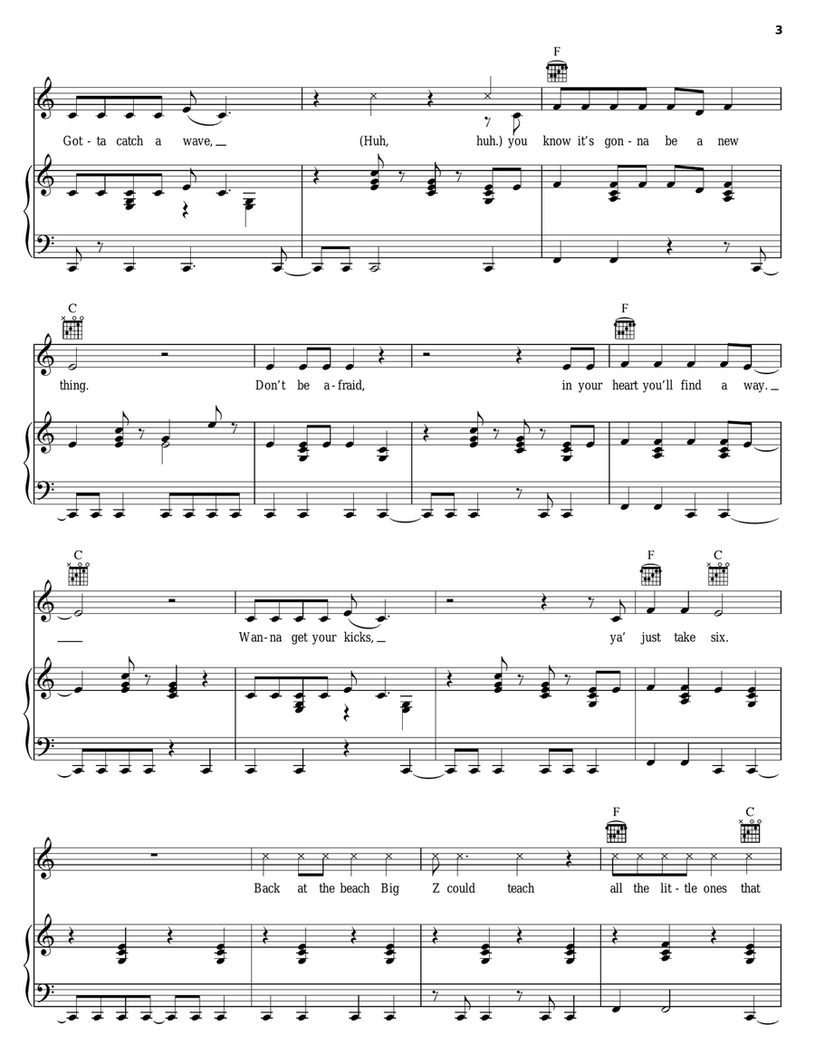 Reggae Got Soul Piano, Vocal, Guitar scores gallery preview page 3
