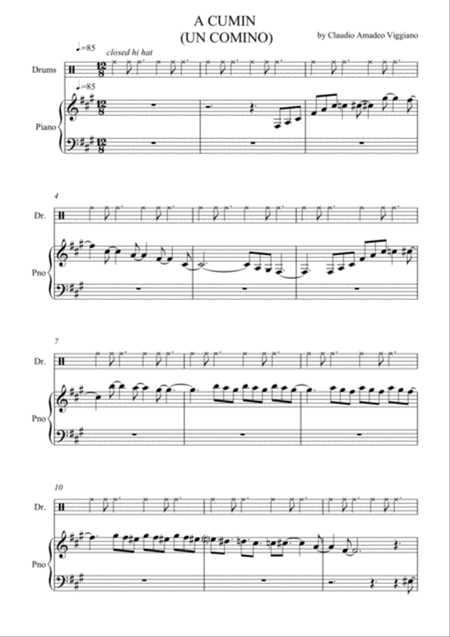 A CUMIN (UN COMINO) Jazz Ensemble scores gallery preview page 2
