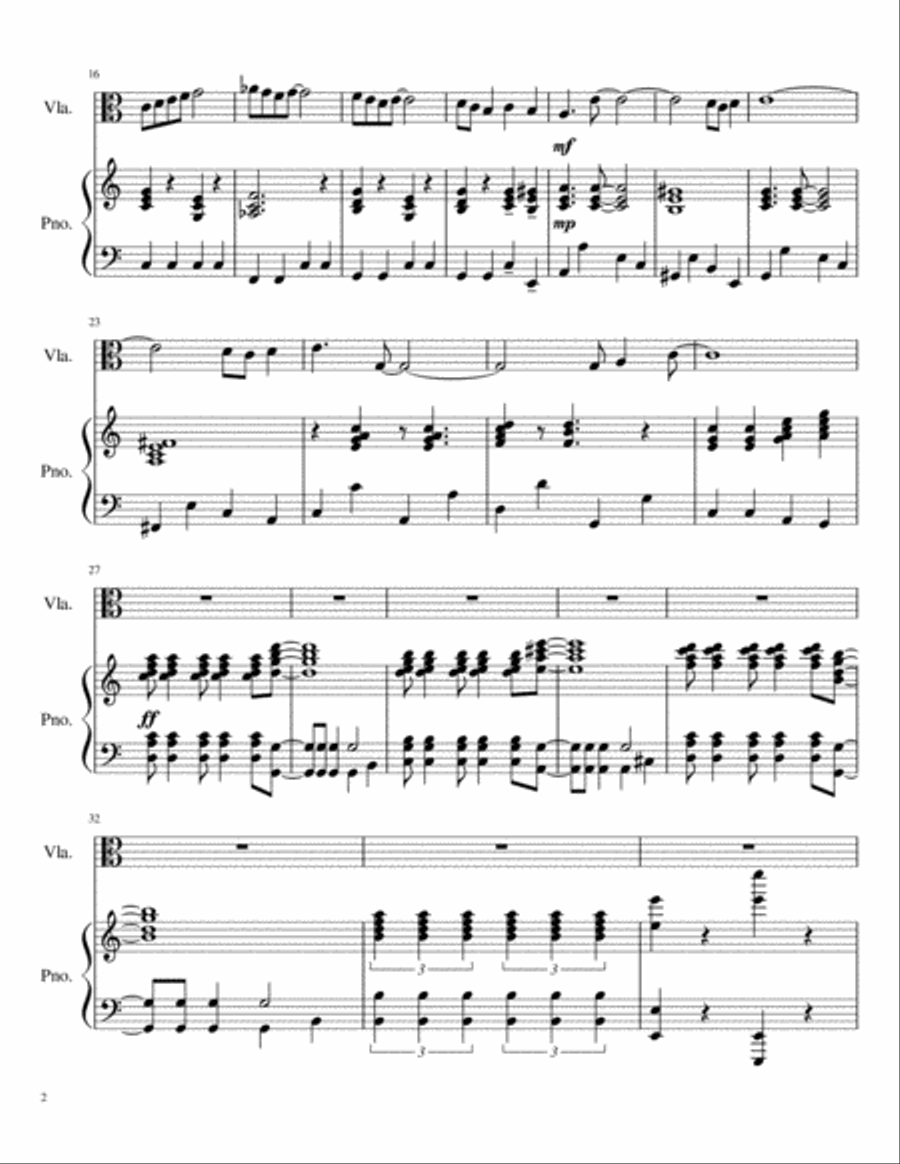 Blue Skies Viola scores gallery preview page 2