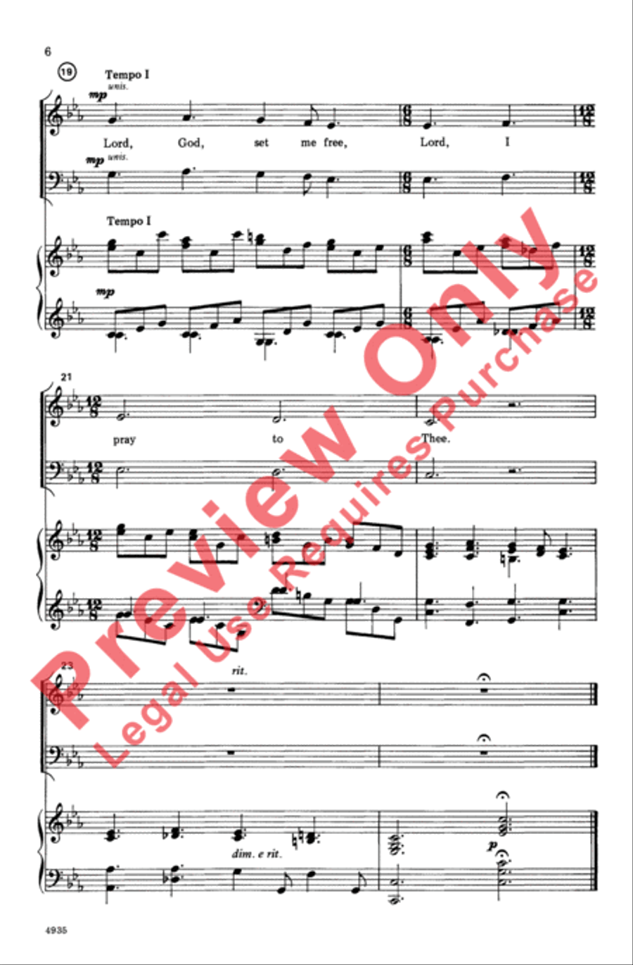 Prelude 4-Part scores gallery preview page 5