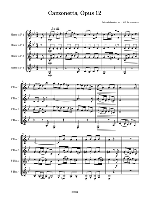 Canzonetta Op. 12