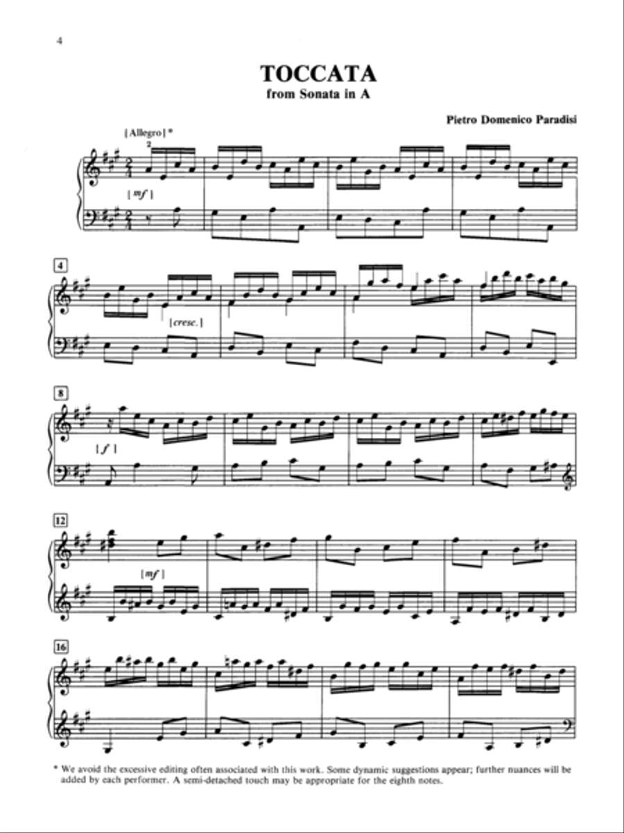 Paradisi: Toccata (from the Sonata in A) Small Ensemble scores gallery preview page 2