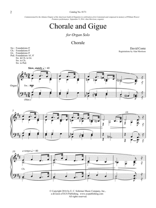 Book cover for Chorale and Gigue (Downloadable)