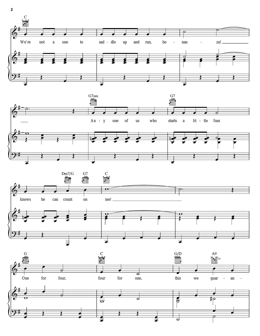 Bonanza Guitar scores gallery preview page 2
