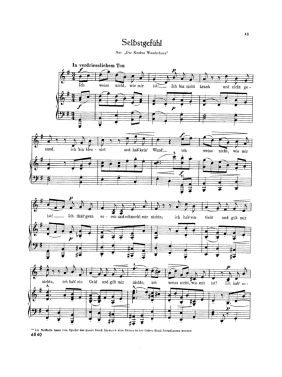 Mahler: Fourteen Songs including Nine from 