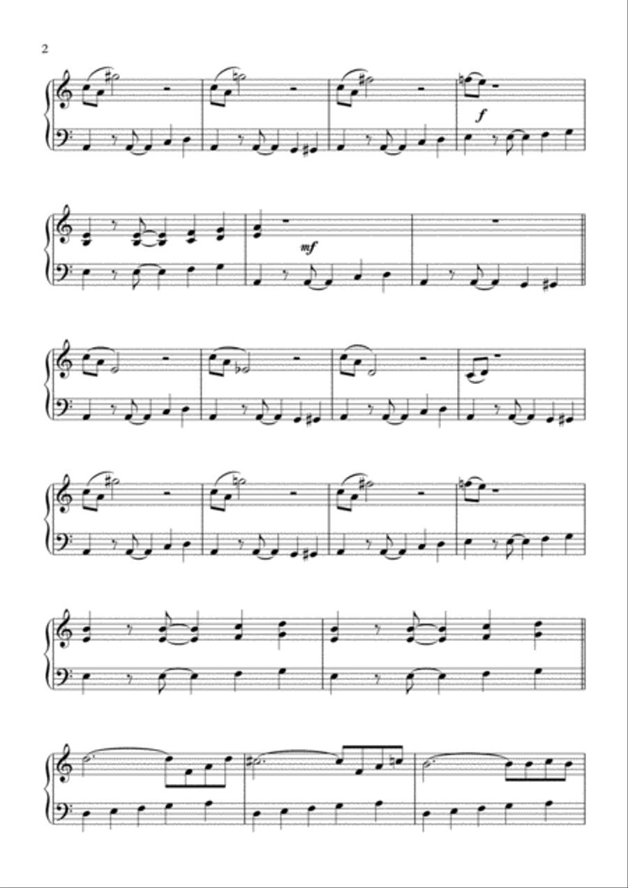 Mission: Impossible Theme from the Paramount Television Series MISSION: IMPOSSIBLE Easy Piano scores gallery preview page 2
