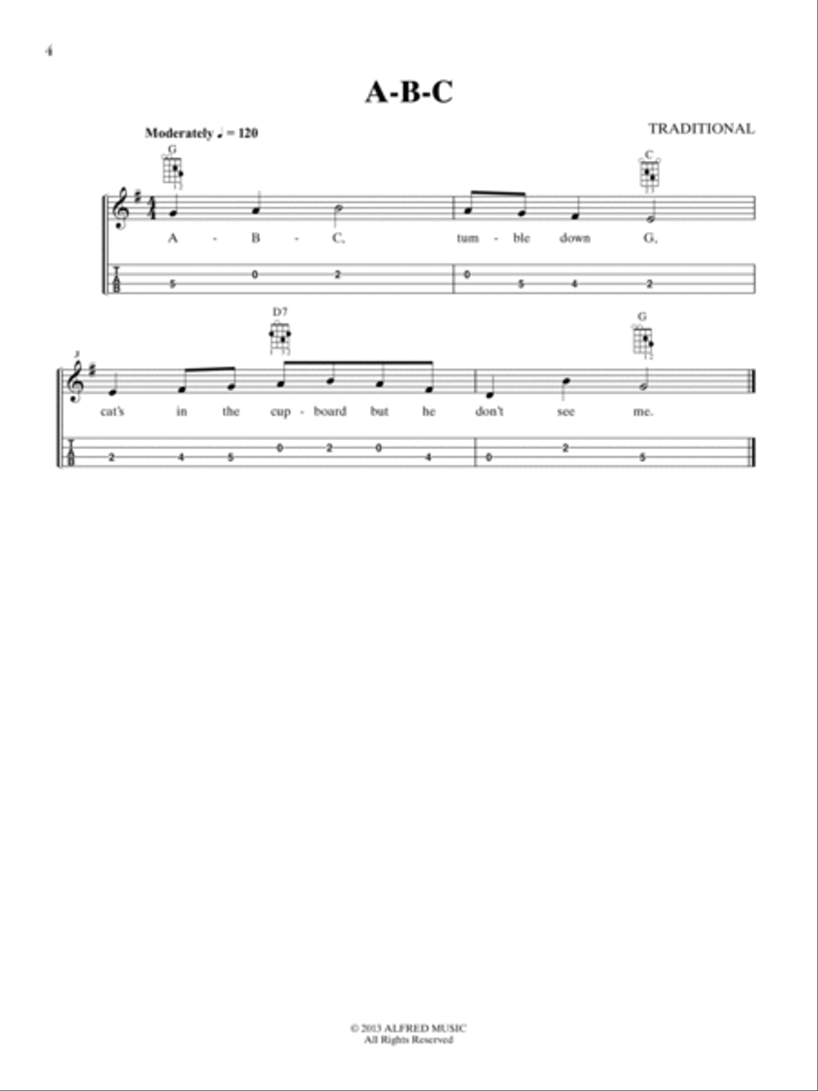 Just for Fun -- Children's Songs for Mandolin Mandolin scores gallery preview page 4
