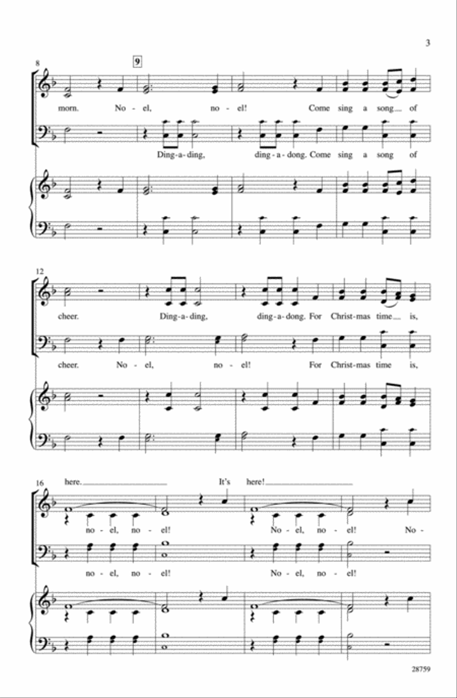 Noel, Noel! 3-Part scores gallery preview page 3