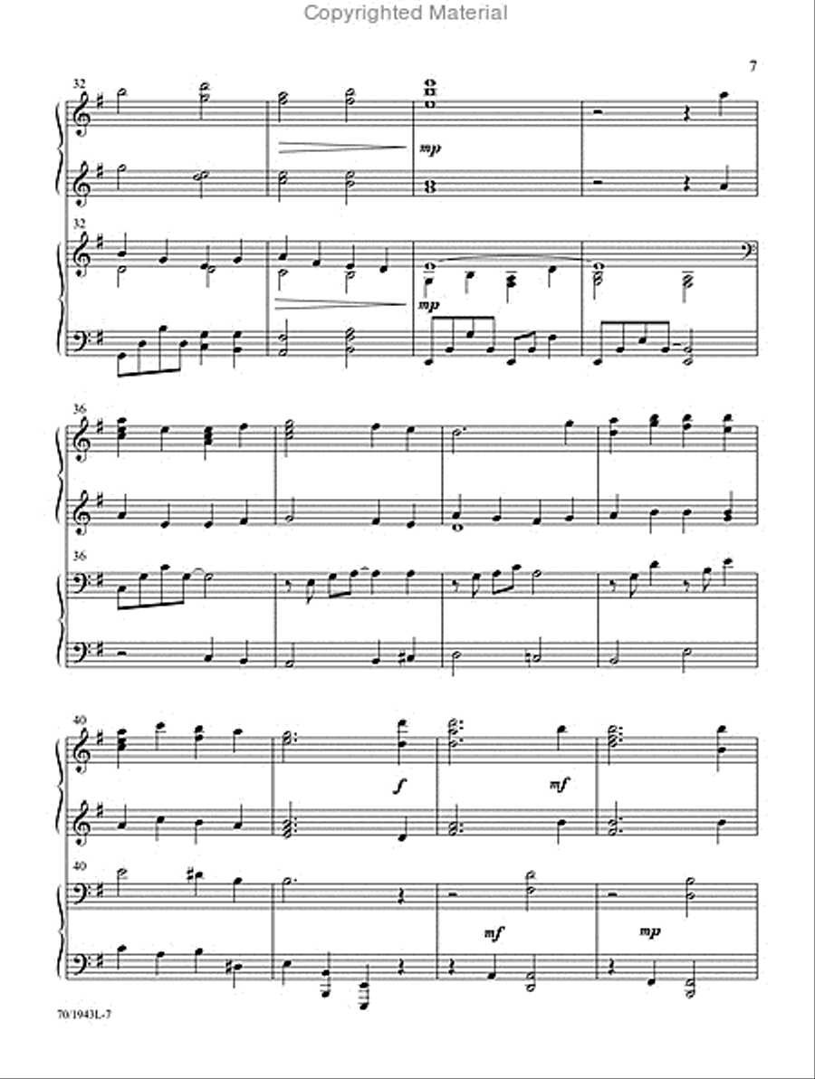 News of Great Joy! News of Great Joy! Piano Duet scores gallery preview page 7