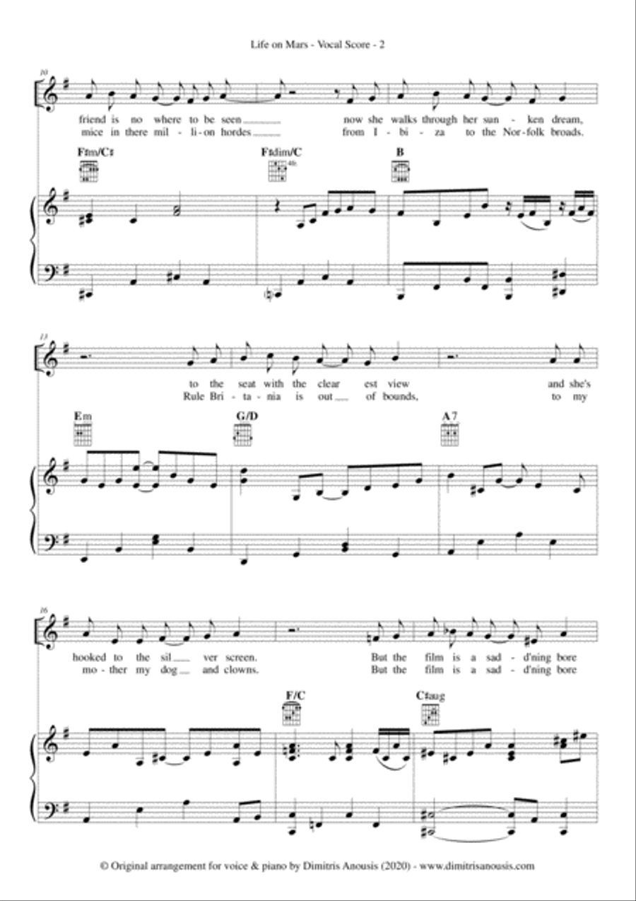 Life On Mars Voice scores gallery preview page 4