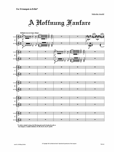 A Hoffnung Fanfare image number null