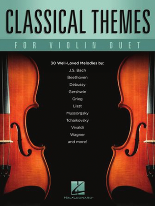 Book cover for Classical Themes for Violin Duet
