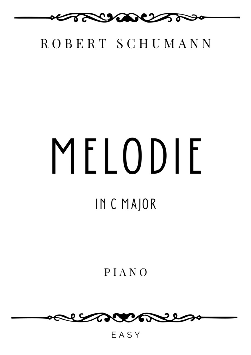 Schumann - Melodie (Melody) in C Major - Easy image number null
