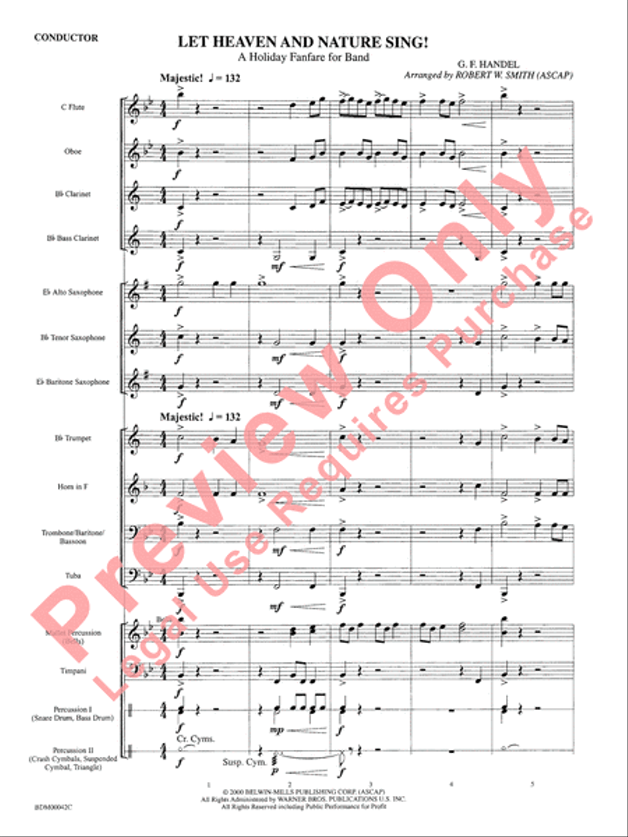 Let Heaven and Nature Sing! Concert Band scores gallery preview page 4