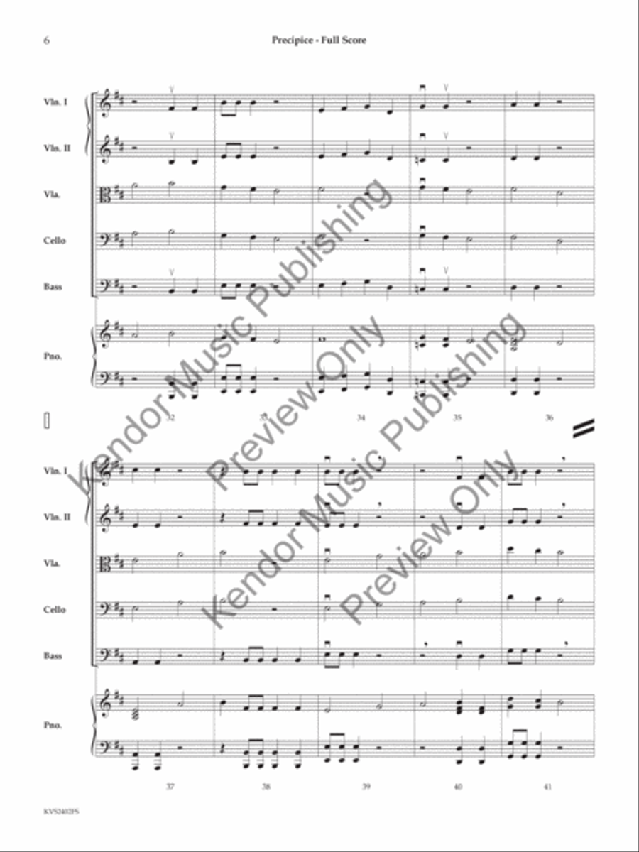 Precipice Precipice String Orchestra scores gallery preview page 7