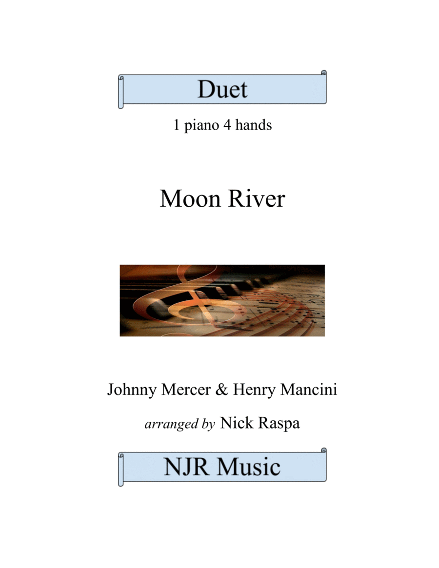 Moon River 1 Piano, 4-Hands scores gallery preview page 1