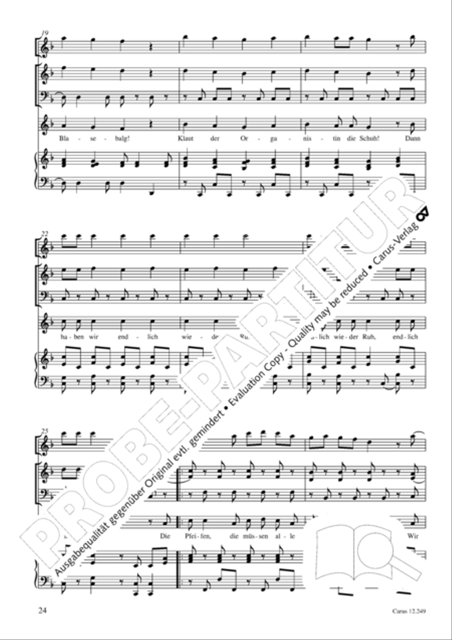 Mause in der Michaelskirche 4-Part scores gallery preview page 25