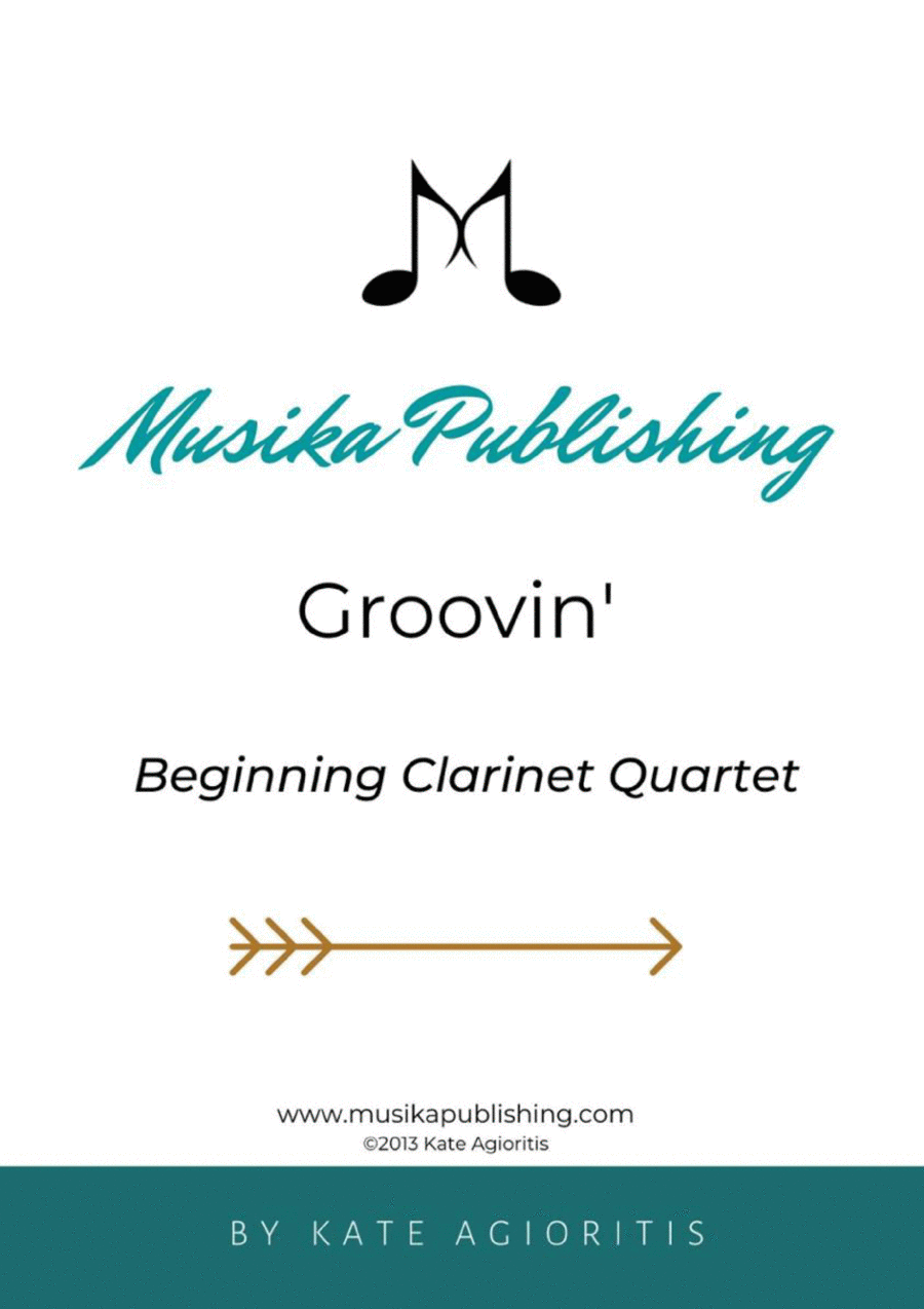 Groovin' - for Young Clarinet Quartet Clarinet Quartet scores gallery preview page 1