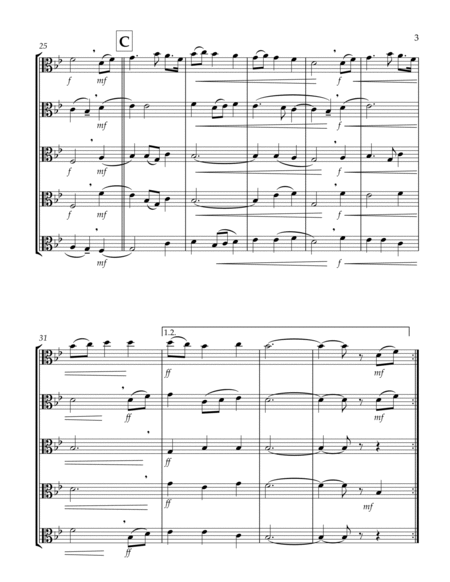 Thaxted (hymn tune based on excerpt from "Jupiter" from The Planets) (Bb) (Viola Quintet) image number null