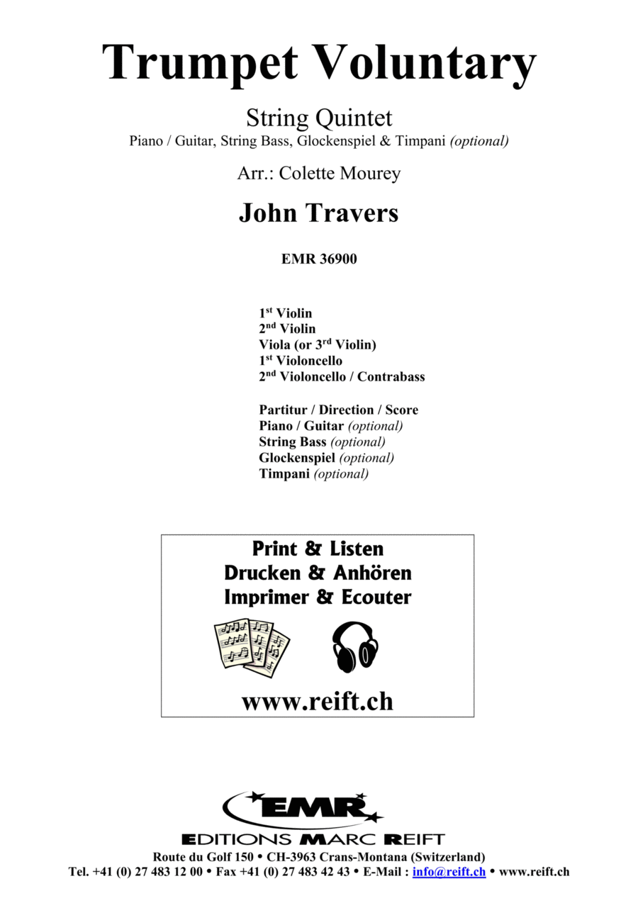 Trumpet Voluntary Trumpet scores gallery preview page 1