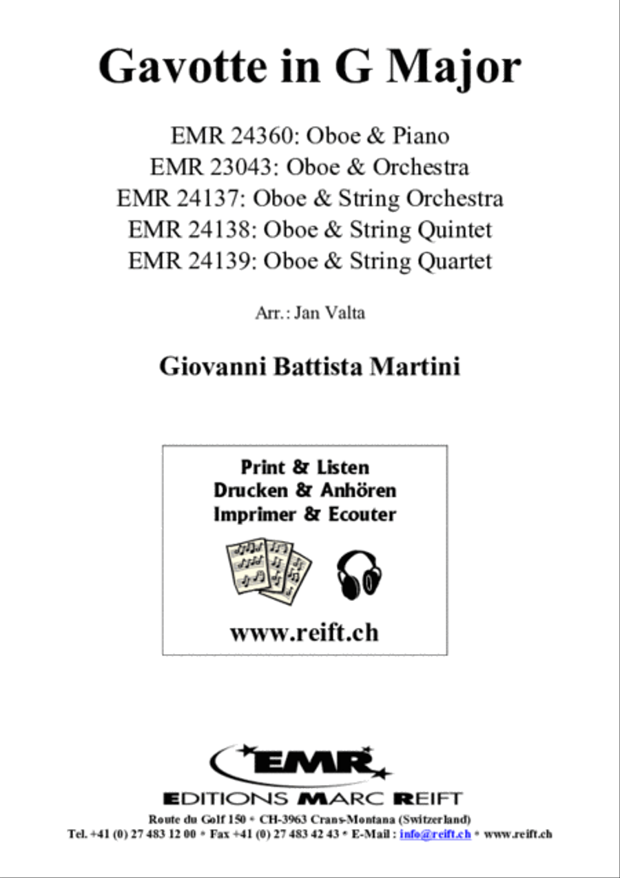 Gavotte in G Major Gavotte in G Major Piano Accompaniment scores gallery preview page 2