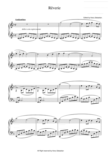 Debussy - Rêverie, L. 68( Piano Solo) image number null